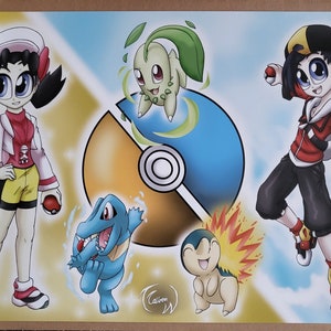 Pokémon Gen 2 A2 Combo Poster
