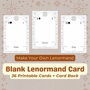 Ur Lenormand Original Primal Lenormand Oracle Cards for Fate Divination  Board Game Tarot and A Variety