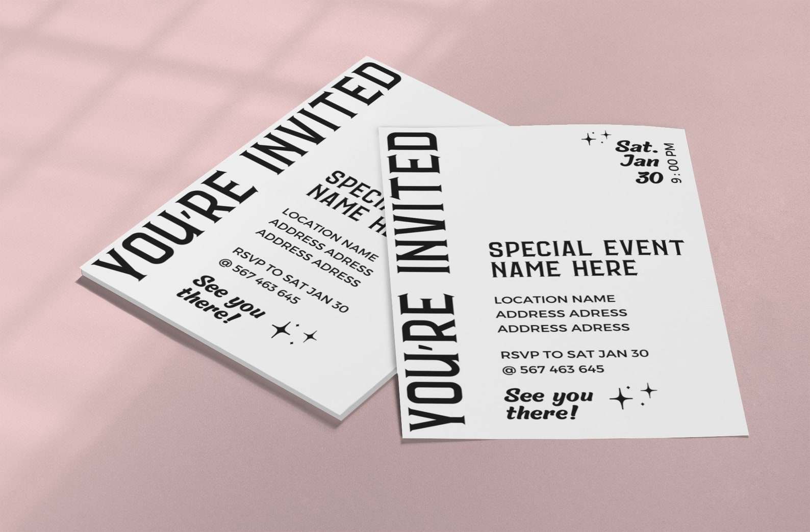 Retro Business Invitation Template Special Event Invitation IG Story ...