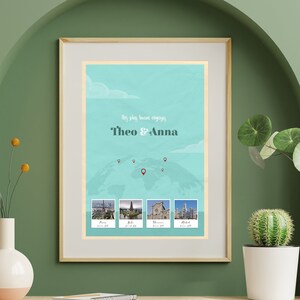 Customizable Travel Poster – Unique Creation for your Travel Memories