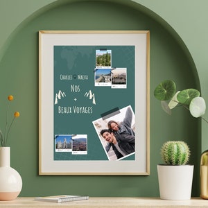 Affiche de Voyage Personnalisable – Création Unique pour vos Souvenirs de Voyage