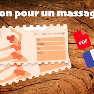 Massage Voucher – Massage Gift Card PDF | Wellness and Relaxation | Printable Personalised Relaxation Gift