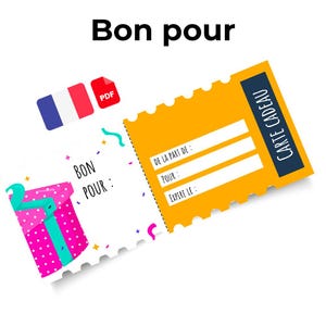 Carte Cadeau Personnalisable PDF – Carte Cadeau à Imprimer | Cadeau Original et Unique | Téléchargement Instantané