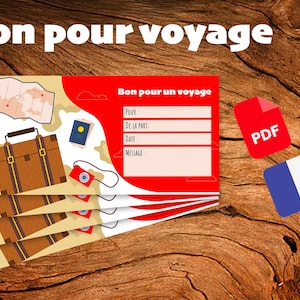 Gift Voucher for a Trip – Travel Gift Card PDF | Original Gift | Adventure, Getaway or Stay to Offer | Instant Download