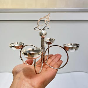 925 Sterling Silver Ganesha Akhand Diya Tea Light |  Art | God Statue | Indian God Idol | Diwali Gift | Silver Article | Antique | Festival