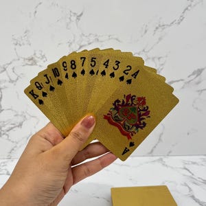 Luxury Gold Playing Cards – 24K Gold Foil Deck for Poker, Rummy, Casino Parties, Diwali or Wedding Gifting