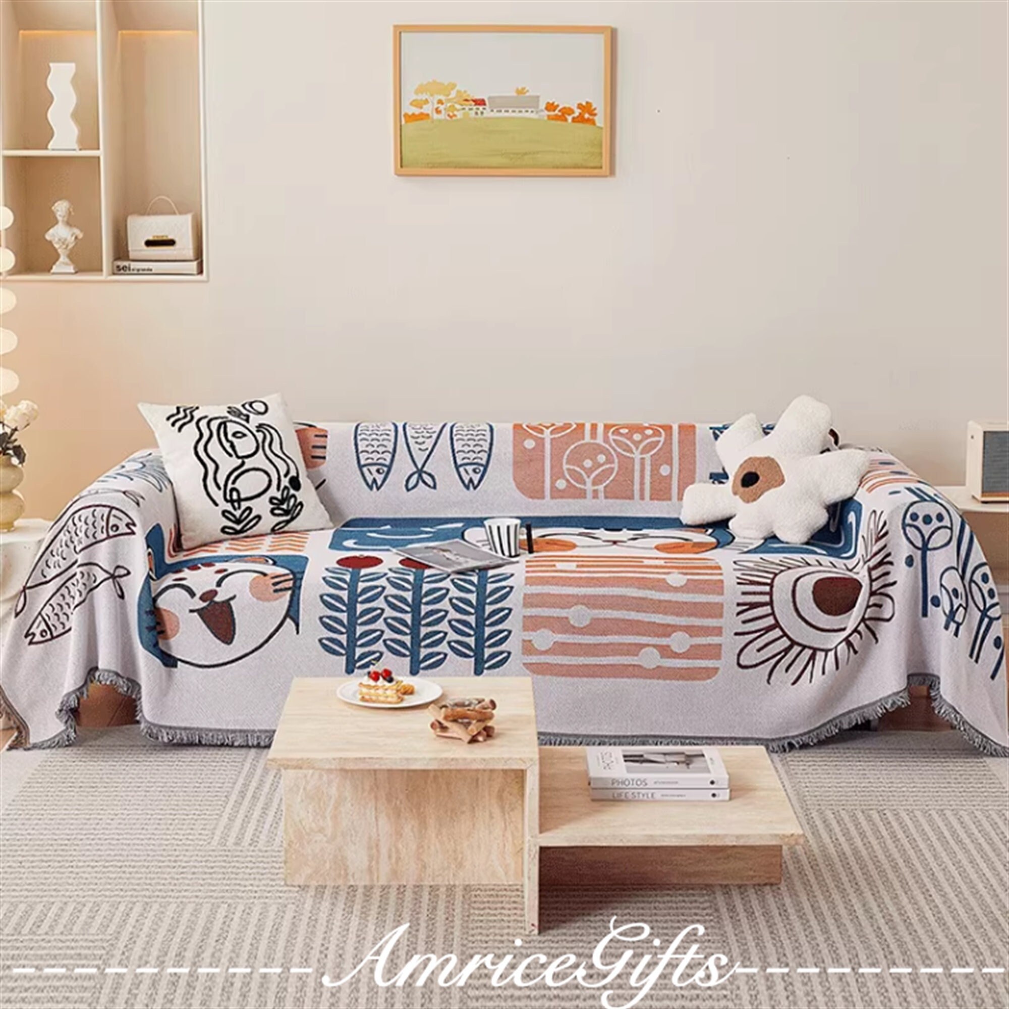 Nordic Style Oversized Pillowcase Cushion Cover Living Room Sofa