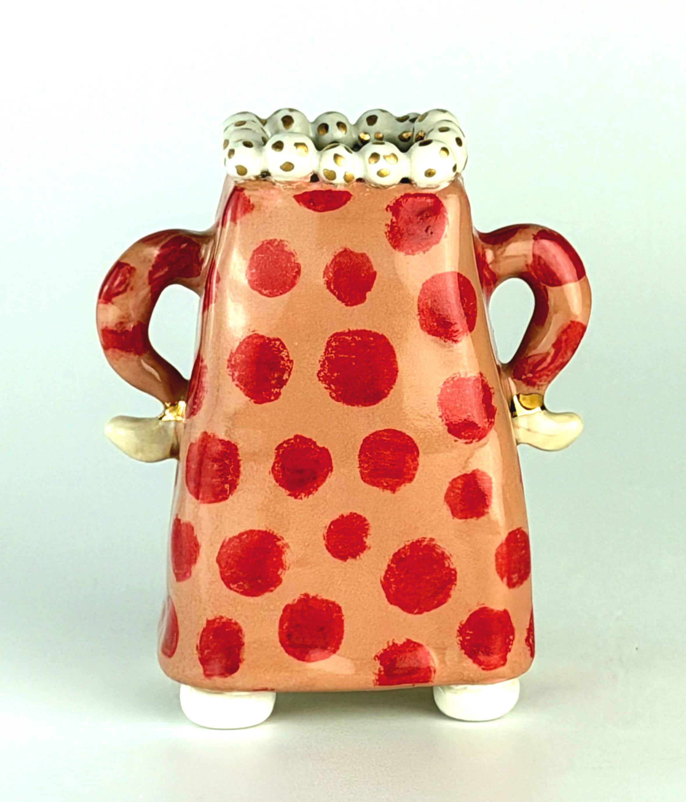 Polka Dot Vase - Etsy