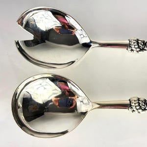 Silea France Silverpläterad repkvast Salladsset Vintage