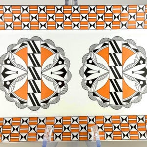 Plato de cerámica del pueblo de Acoma firmado / Galería del coleccionista / Arte nativo americano pintado a mano / Cuenco de cerámica de bellas artes