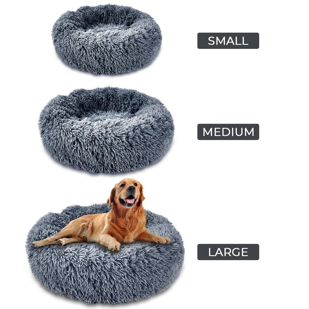 Antianxiety Dog Beddonut Dog Bed Calming Dog Bed dog Cratefluffy Dog Bedwashable Dog Bed