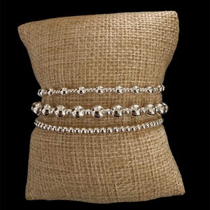 3 Stück 18K Silber Filled Designer Armband Stapel