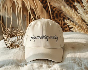 Spielen Sie etwas Landhausmütze | Fernfahrer Hut | Country Slogan Hat | Country-Music Songtexte |