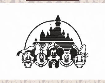 Mouse Friends Embroidery Design, Machine Embroidery File (Instant Download)