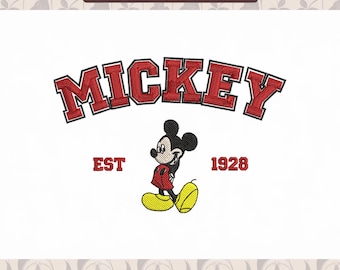 Cute Mouse Embroidery Design, Machine Embroidery File (Instant Download)