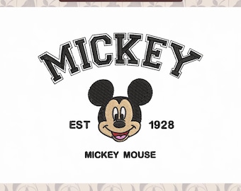 Mouse Machine Embroidery File, Cute Cartoon Design (Instant Download)