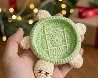 Crochet Turtle Coaster Pattern, Sea Animal Decor (PDF)