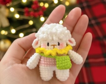 Crocheted Sheep Plushie Amigurumi Pattern, Farm Animal Toy (PDF Pattern)