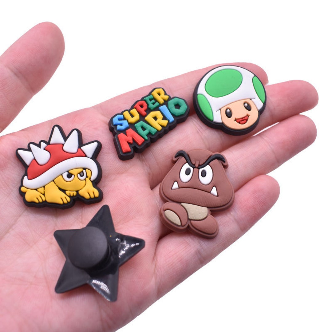 Super Mario Croc Charms Cute Gaming Jibbitz for Your Shoes Etsy