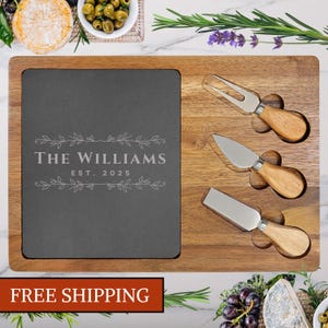 Personalized Charcuterie Board, Wedding Gift for Couple, Custom Anniversary Gift, Unique Housewarming Gift, Christmas Gift, Gift for Friends