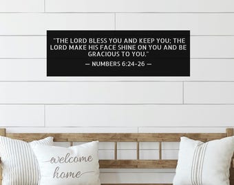 Custom Bible Verse Metal Sign, Personalized Christian Wedding Gift, Couple Name Sign, Scripture Wall Art, Anniversary Gift, Family Gift