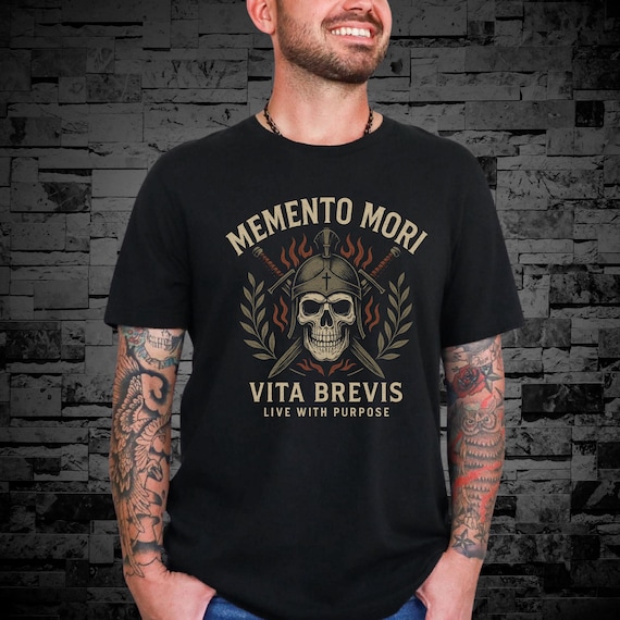 Memento Mori T-Shirt: Catholic Skull Tee, All Souls Day Shirt