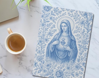 Immaculate Heart of Mary Journal: Marian Floral Catholic Notebook