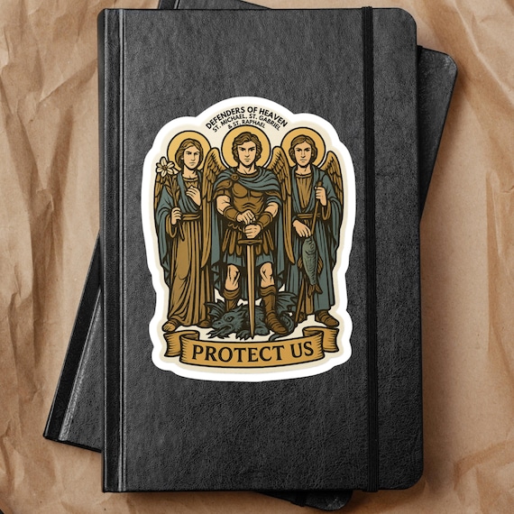 大天使ビニールステッカー：聖ミカエル、ガブリエル、ラファエル