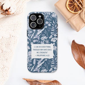 Capa de celular com versículos bíblicos cristãos, capa de celular personalizada com versículos bíblicos, presente religioso para ela, capa de iPhone com fé, presente para melhor amiga, presente bíblico