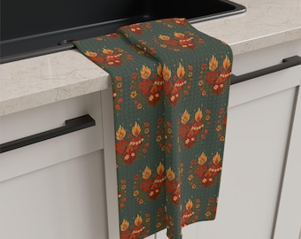 Katholieke keukenhanddoek, heilig hart decor heilige familie, religieus cadeau, katholiek interieur, christelijk keukencadeau