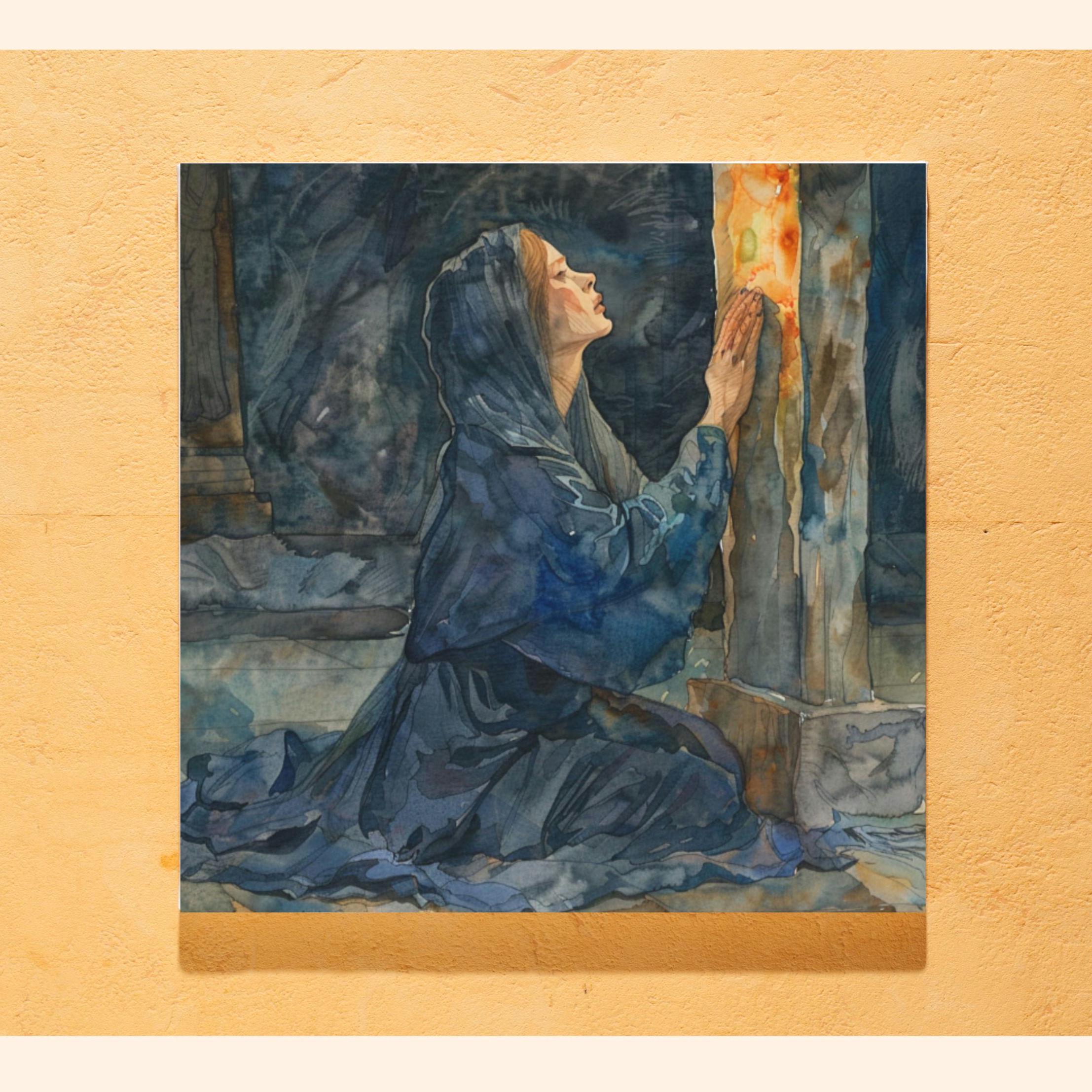 Our Lady of Sorrows Canvas Print: Catholic Holy Week Wall Art - Etsy