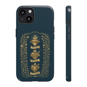 Catholic Phone Case: Hearts of the Holy Family Religious Gift image 7