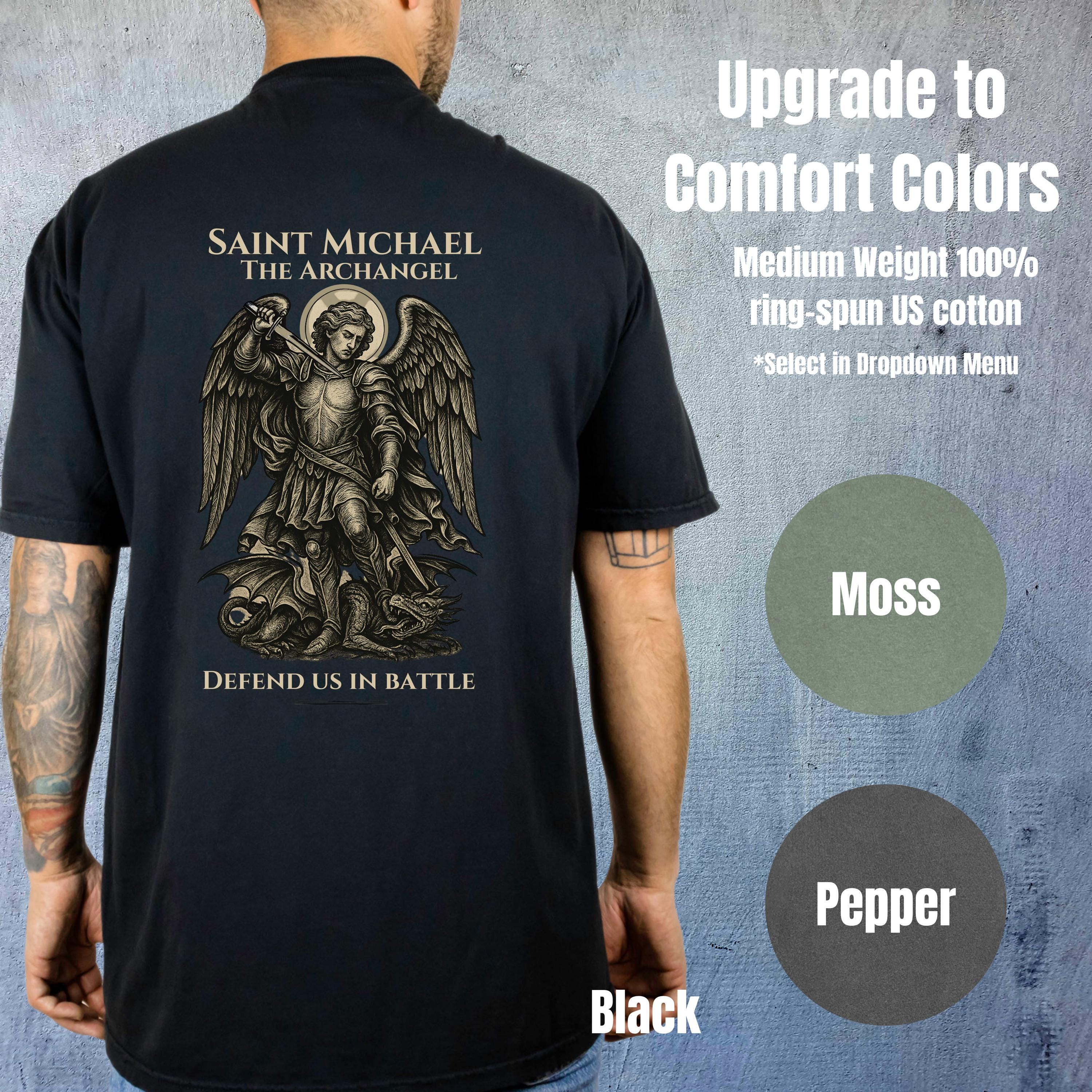 Saint Michael the Archangel Shirt for Men, Catholic Warrior