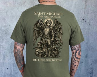 Saint Michael the Archangel Shirt – Catholic Men's Warrior T