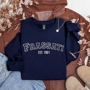 Frassati Collegiate Sweatshirt: St. Pier Giorgio Crewneck, Catholic Saint Apparel, Religous Gift