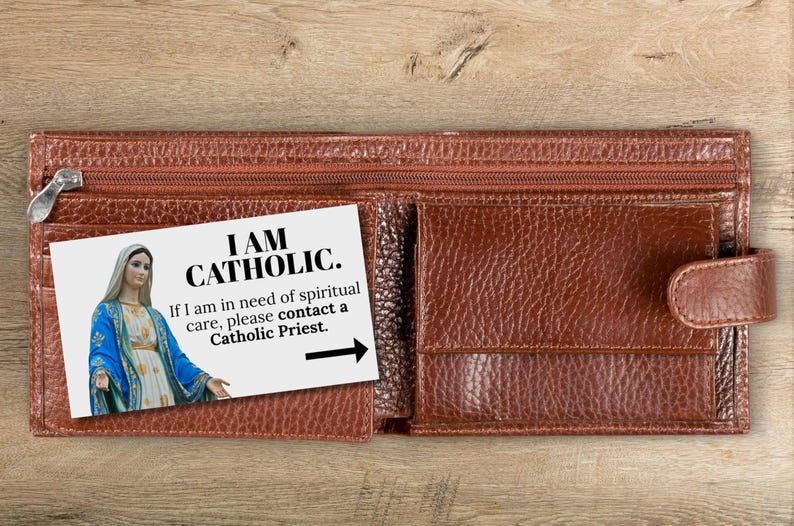 Catholic Emergency Prayer Card: Printable Wallet Card (digital Download ...