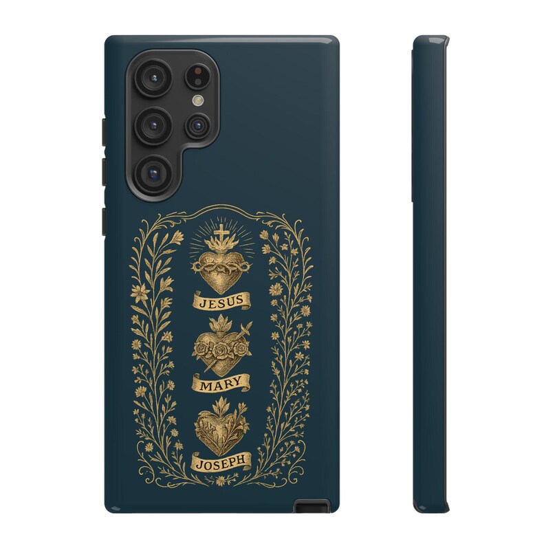 Catholic Phone Case: Hearts of the Holy Family Religious Gift image 8