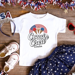 Custom Cousin Crew Shirt, 4th of July Cousin Crew Shirts, Matching Independence Day Family Tees, Cousin Crew Kids Shirt, 4th of July Outfit