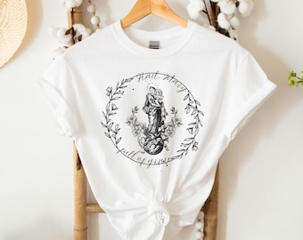 Catholic Hail Mary T-shirt: Marian Devotion Tee