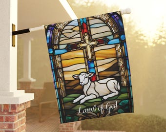 Lamb of God Garden Flag: Catholic Easter Decor