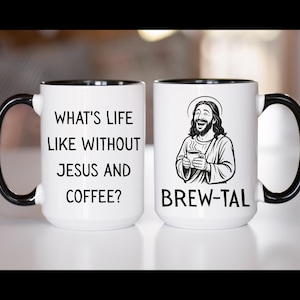 Funny Jesus Mug, Funny Christian Mug, Christian Gift for Men Women, Jesus Coffee Mug, Funny Christian Gift, Christmas Gift, Pastor Gift