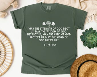St. Patrick's Day Catholic T-Shirt, Irish Saint Tee, Religious Gift
