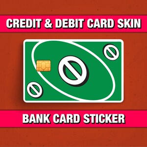  STiCKiEMART Uno Reverse Red Skin cover for  DEBIT, CREDIT, TRANSIT