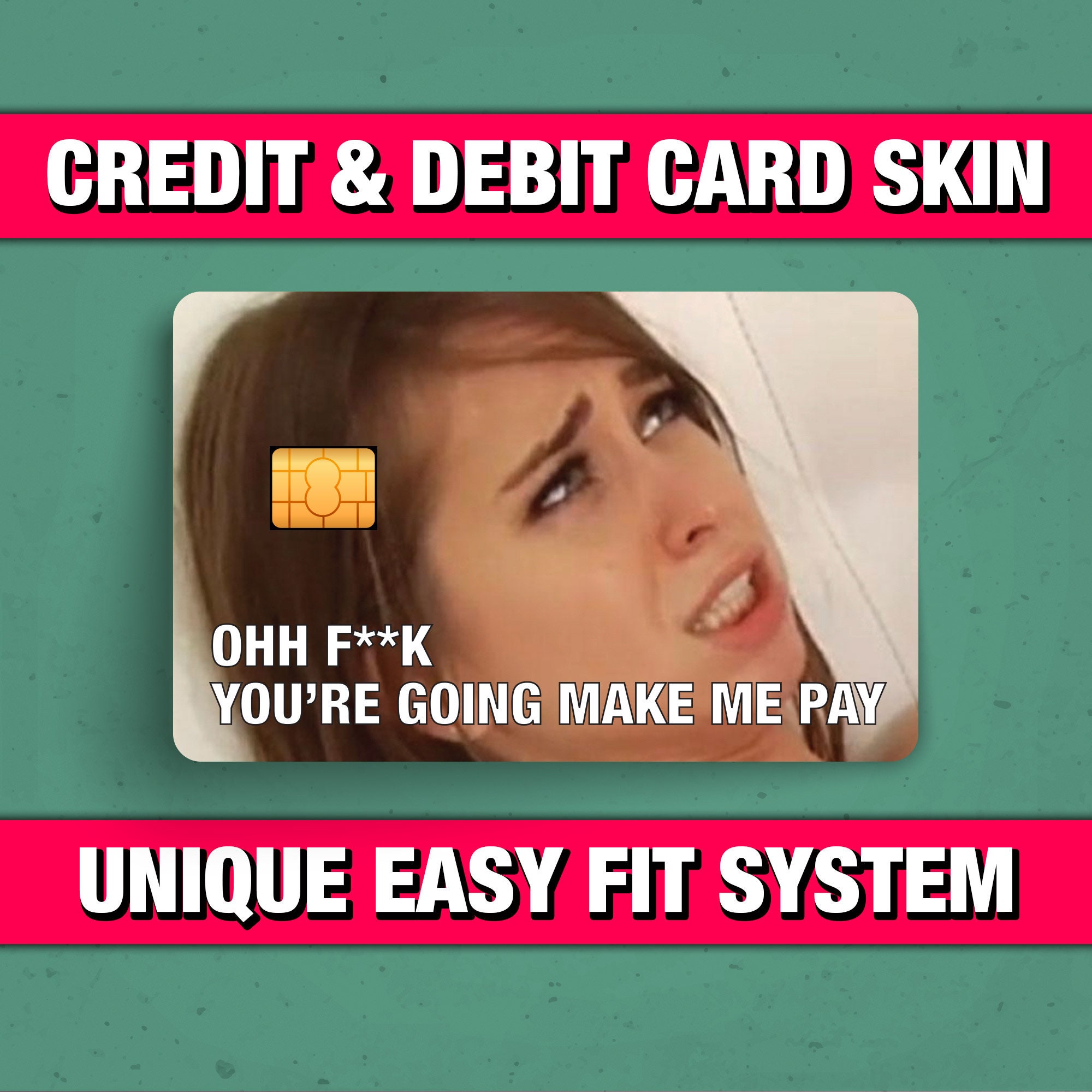 UNO Kreditkarten-Skin, Vinyl-Aufkleber für Bankkarten, Premium
