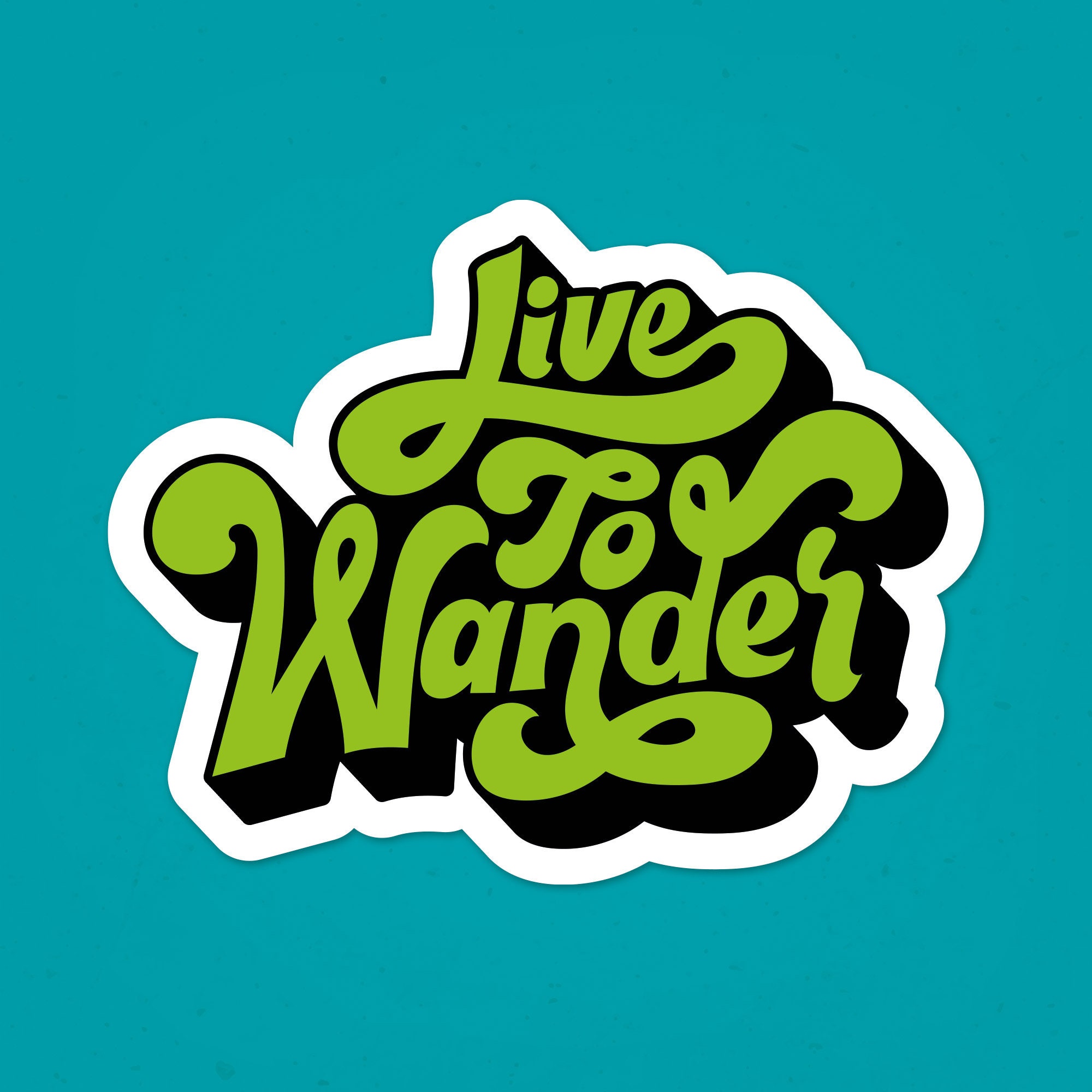 Outdoor Wander Sticker Waterproof Stickers for Water Bottle 