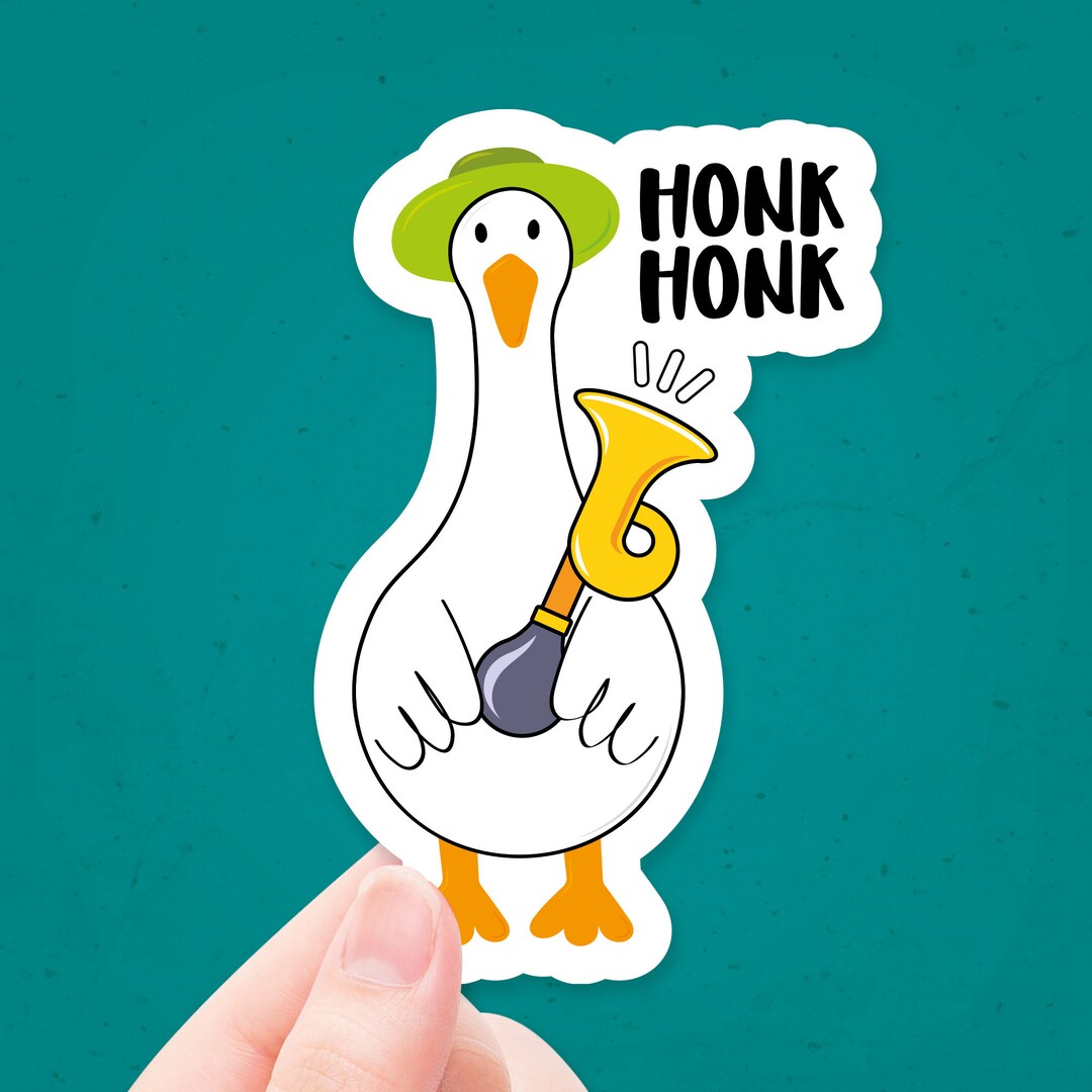 Goose Honk Honk Vinyl Sticker Meme Goose Sticker Vinyl Etsy