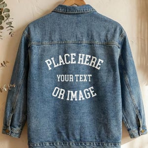 Custom Denim Jacket: Personalized Logo Jean Jacket