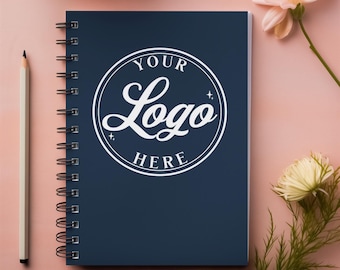 Custom Spiral Notebook with Logo 5x7 – Personalized Business Journal Branded for Corporate Gifts & Small Business