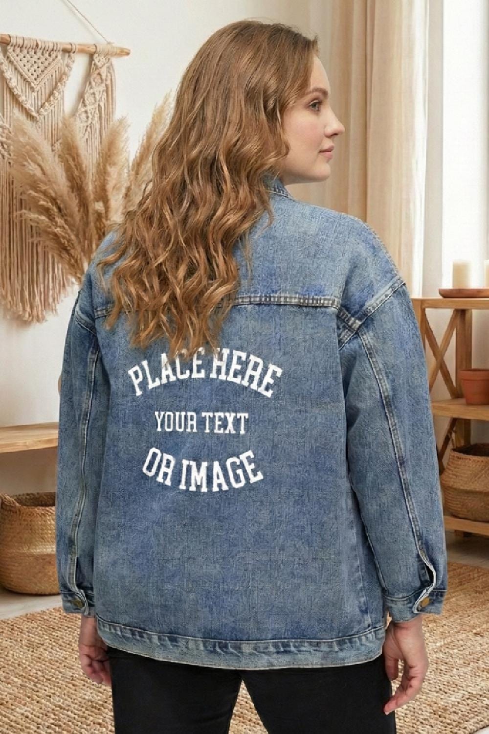 Personalized Denim Jacket: Custom Text, Birthday Gift - Etsy