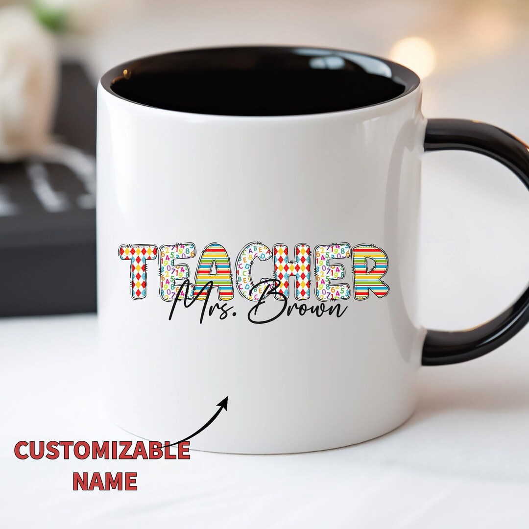 Awesome Custom ESL Teacher Mug Custom Elementary Mug for Etsy